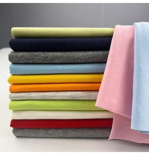 High quality 170gsm 95% cotton 5% spandex skin-friendly comfortable breathable knitted cotton fabric for T-shirts High quality 170gsm 95% cotton 5% spandex skin-friendly comfortable breathable knitted cotton fabric for T-shirts