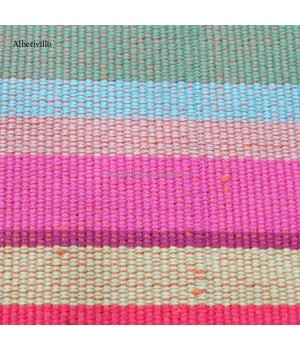 Made in India Eco-Friendly Cool Cotton Fabric for Uniform Hand Knitted Stripe Fabric